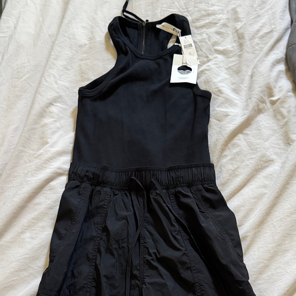 Daily Practice Messa Sleeveless Jumpsuit Black XS NWT